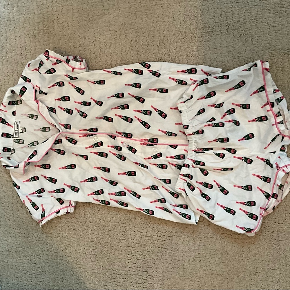 Matching Champagne Bottle Pajamas